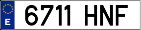 Trailer License Plate